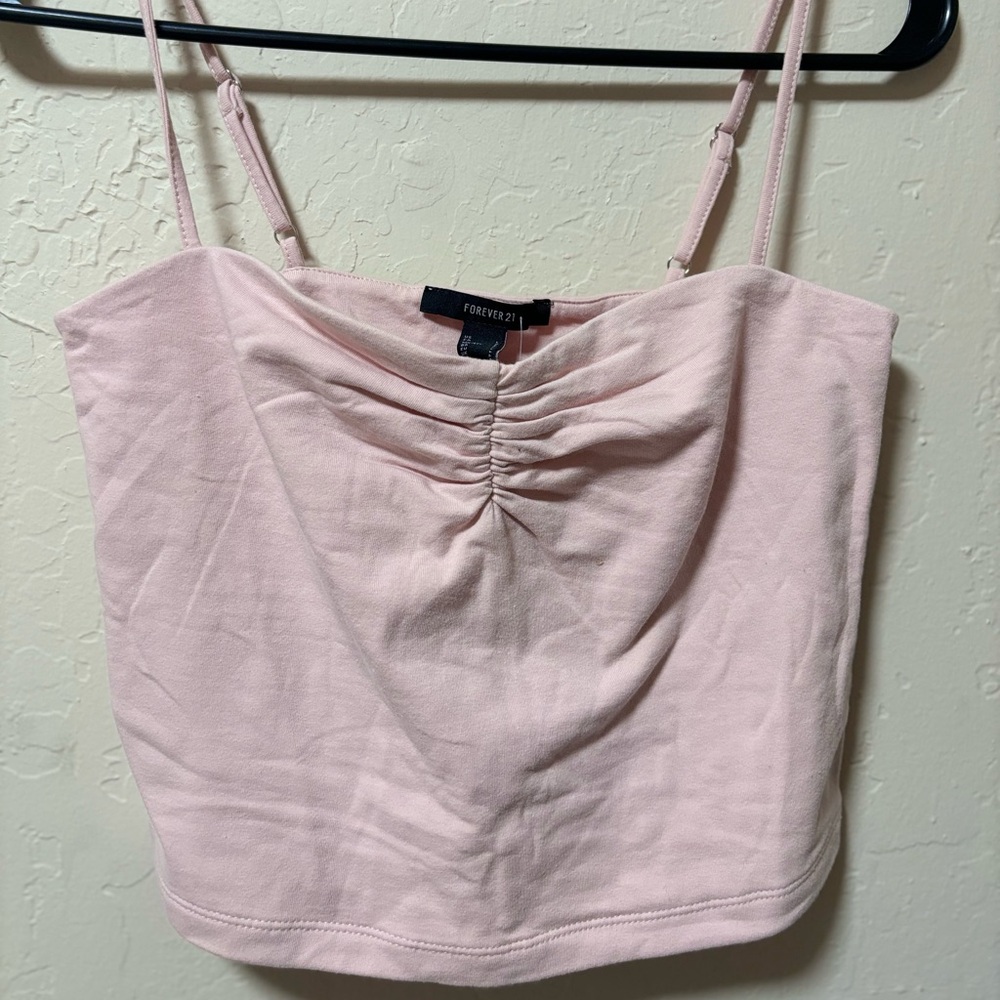 Forever 21 Light Pink Ruched Camisole